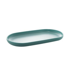 Travessa Porcelana Oval Menta Matt 30x17x3cm